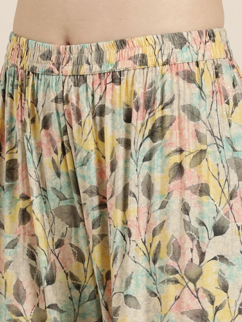 women printed kurta sharara set with dupatta - 20251270 - Standard Image - 6