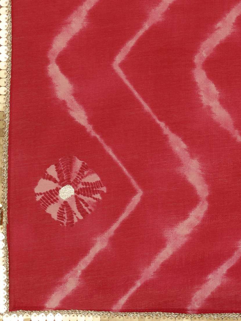 women tie & dye kurta pant set with dupatta - 20251312 -  Standard Image - 6