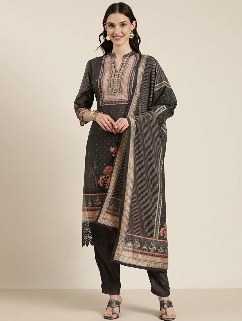 women printed kurta pant set with dupatta - 20251320 -  Standard Image - 1