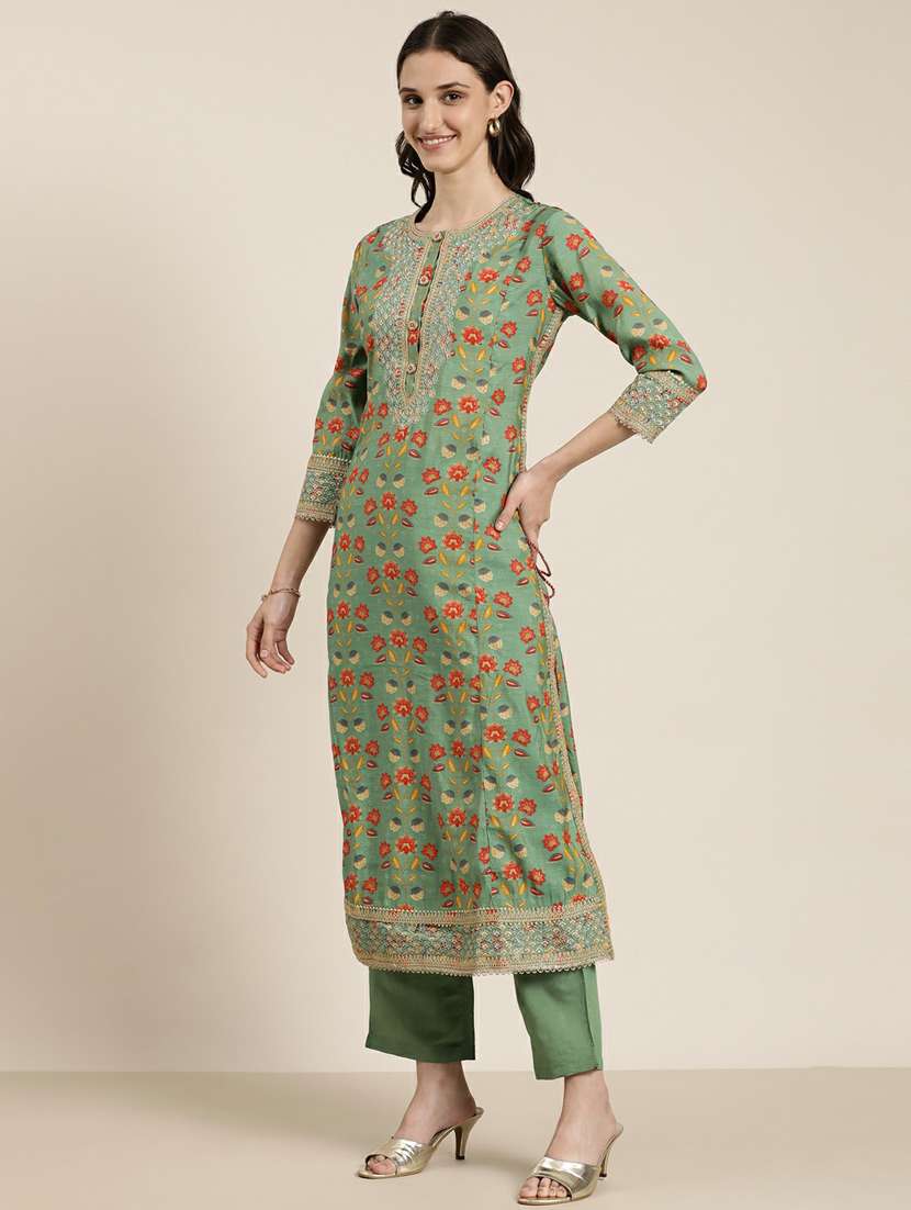 women floral kurta pant set with dupatta - 20251324 -  Standard Image - 1