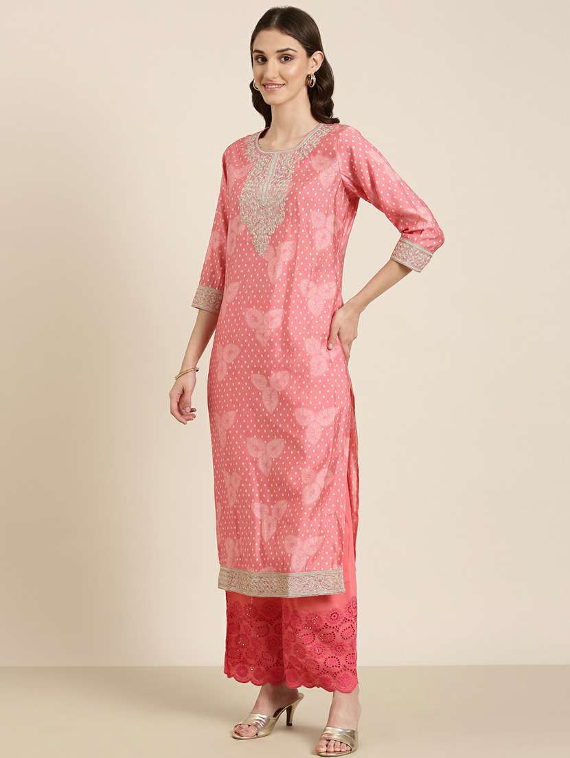 women printed kurta palazzo set with dupatta - 20251409 -  Standard Image - 1
