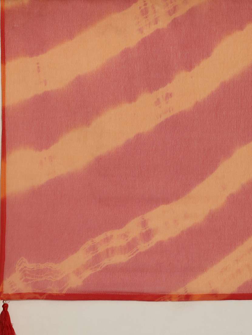 women leheriya kurta palazzo set with dupatta - 20251425 -  Standard Image - 6