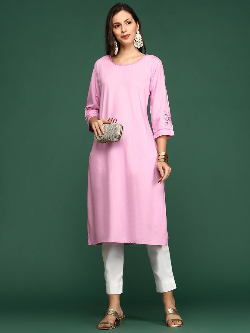 women's straight kurta - 20252294 - Standard Image - 1
