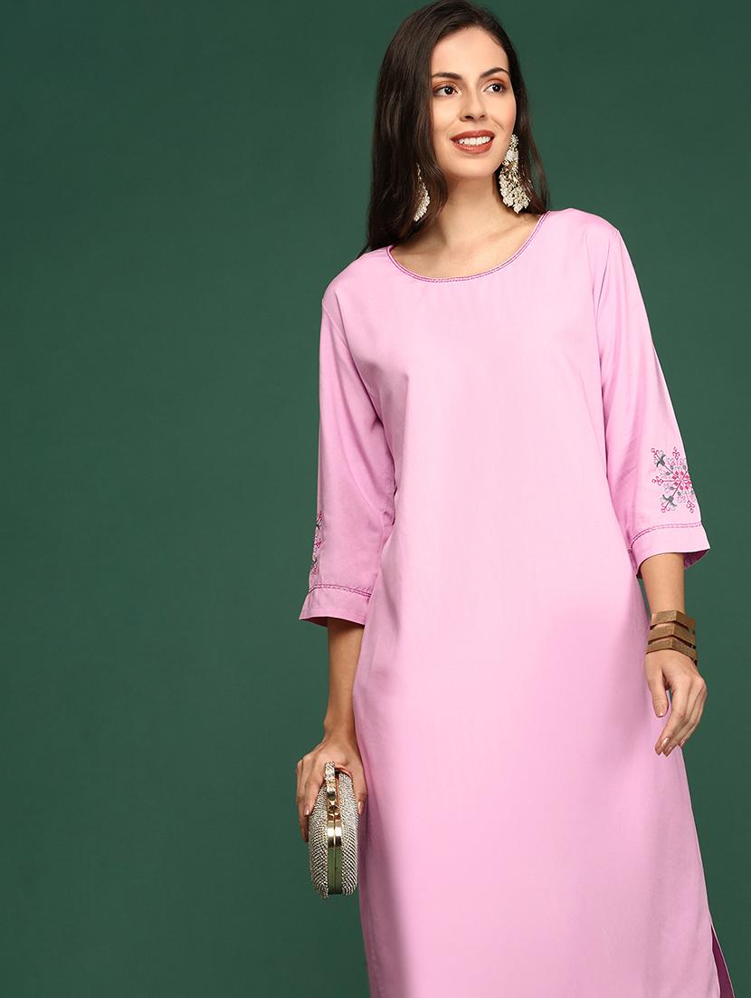 women's straight kurta - 20252294 - Standard Image - 4