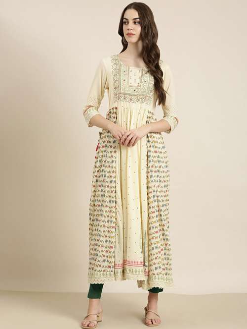 women's flared kurta - 20252328 - Standard Image - 0