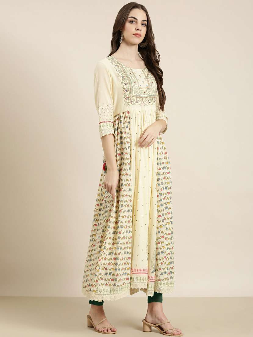 women's flared kurta - 20252328 -  Standard Image - 1