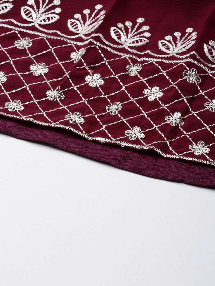 women embroidered tiered kurta - 20252391 - Standard Image - 6