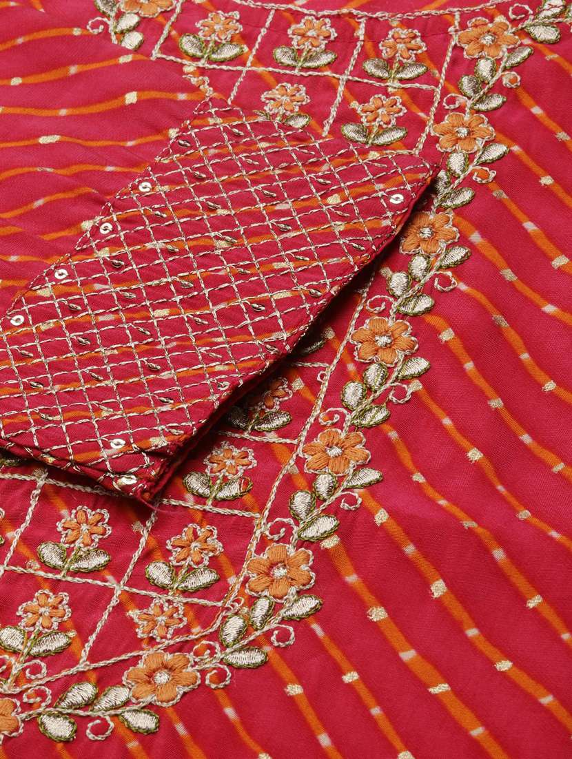 women round neck embroidered straight kurta - 20252553 -  Standard Image - 6