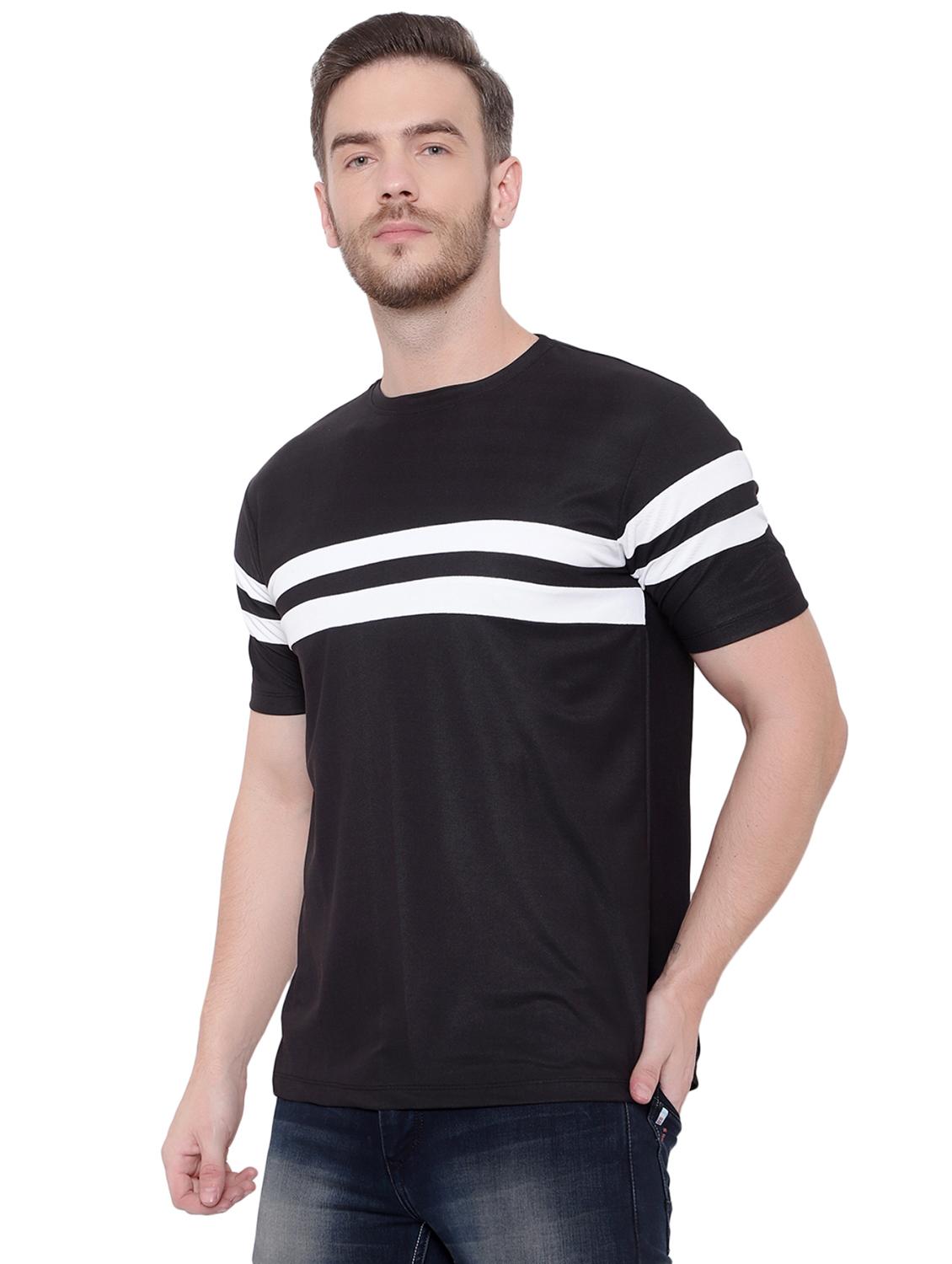men crew neck striped regulat t-shirt - 20254979 - Standard Image - 1