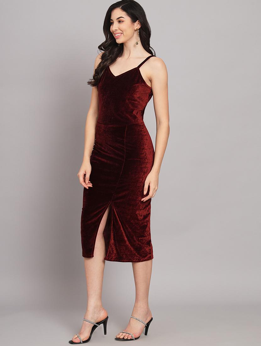 women's bodycon solid dress - 20255133 - Standard Image - 1