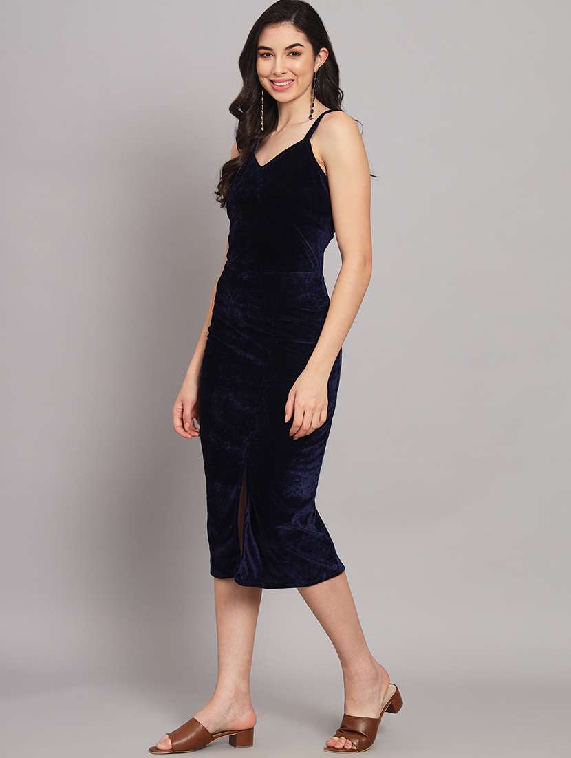women's bodycon solid dress - 20255134 - Standard Image - 1