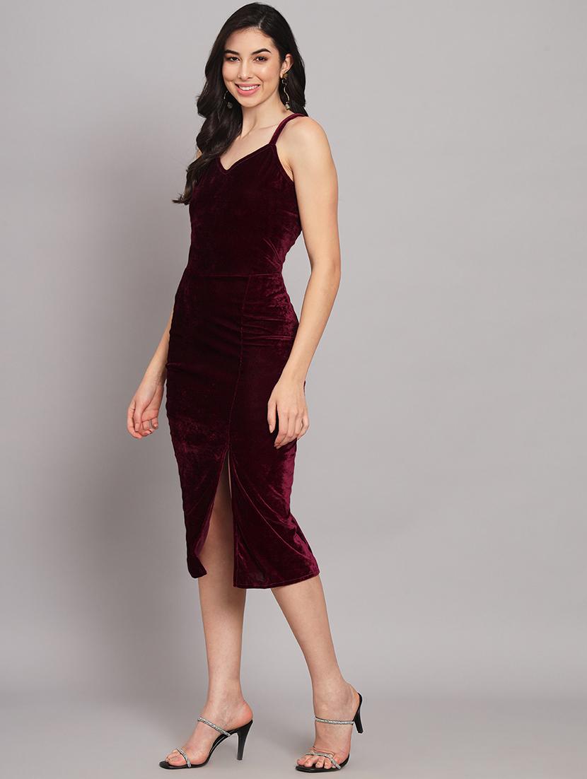 women's bodycon solid dress - 20255135 - Standard Image - 1