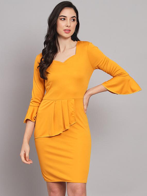 women's bodycon solid dress - 20255142 - Zoom Image - 0