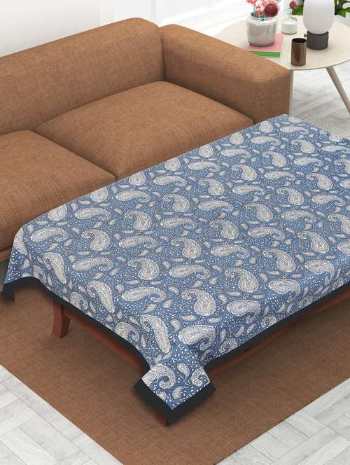 indhome life pure cotton paisley pattern jaipuri style 4 seater dining table cloth cover - 20255168 - Standard Image - 0