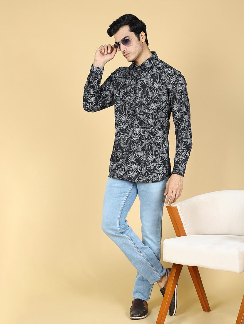 mens tropical casual shirt - 20255225 - Standard Image - 4