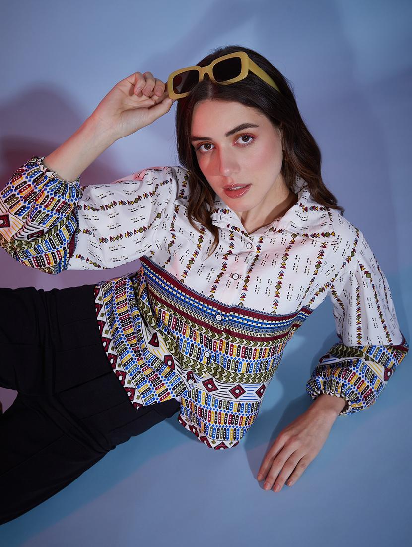 white cotton regular shirt - 20255775 - Standard Image - 4