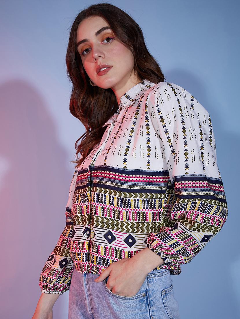 multi colored cotton regular shirt - 20255782 -  Standard Image - 1