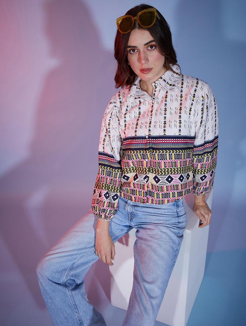 multi colored cotton regular shirt - 20255782 - Standard Image - 4