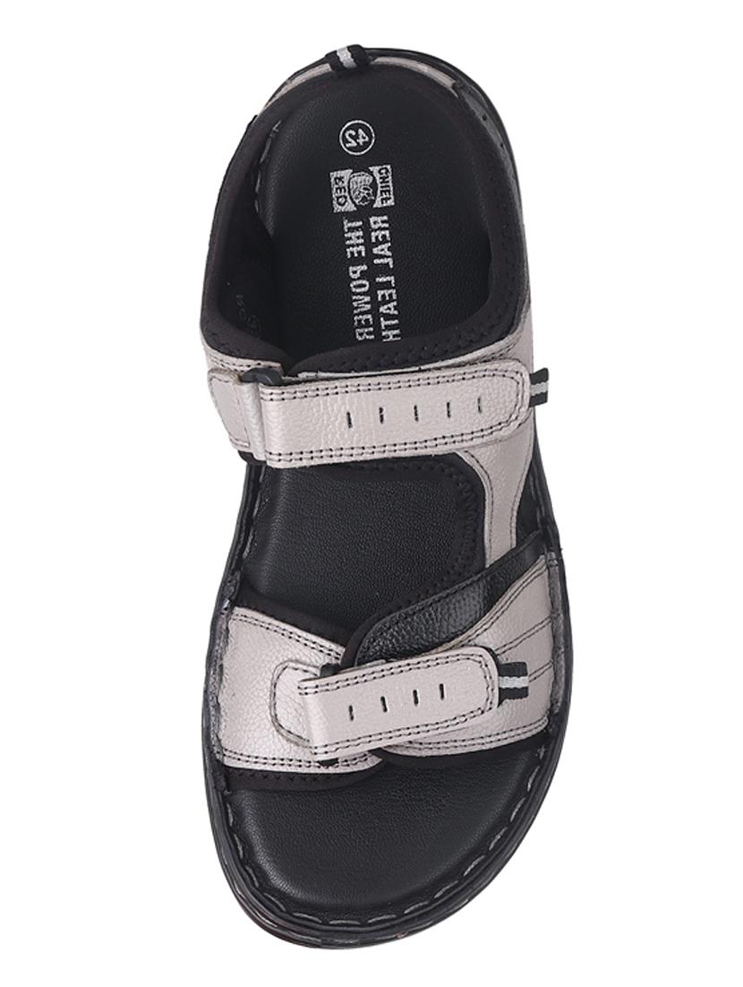 men beige back strap sandal - 20256576 - Standard Image - 4