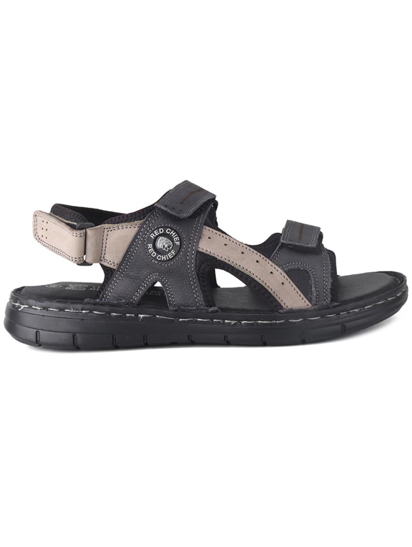 men black back strap casual sandal - 20256579 - Standard Image - 1