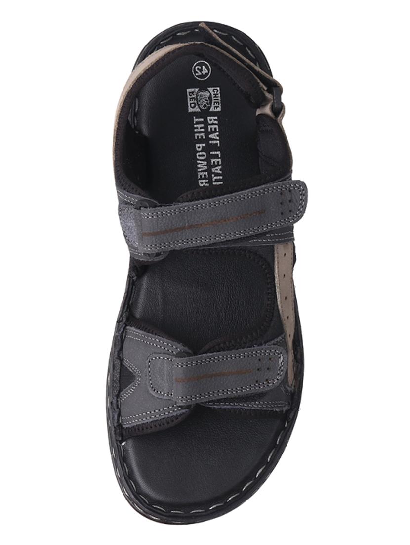 men black back strap casual sandal - 20256579 - Standard Image - 4