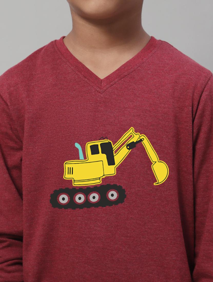 boys v-neck graphic printed t-shirt - 20258319 - Standard Image - 6