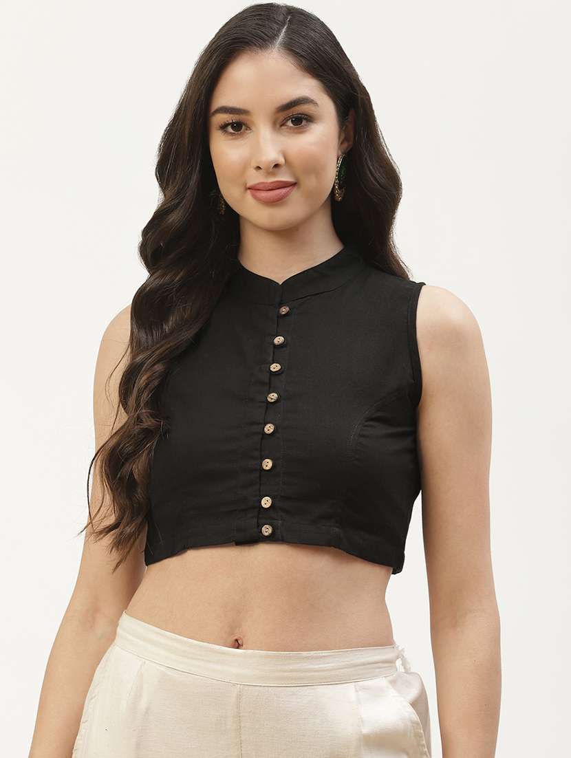 pack of 2 solid front open sleeveless blouse - 20259251 - Standard Image - 1