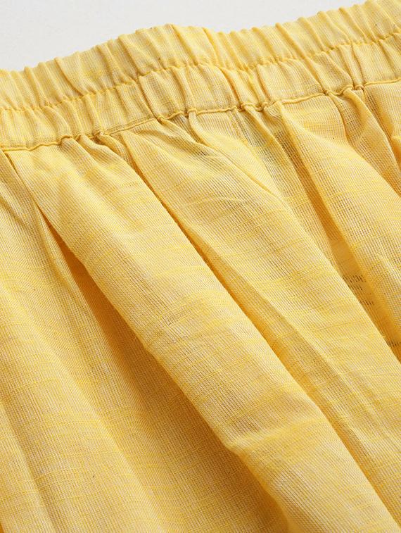yellow cotton salwar salwars - 20259357 - Standard Image - 6