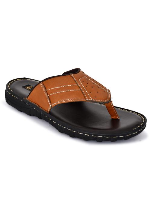 men brown slip on slipper - 20261310 -  Standard Image - 0