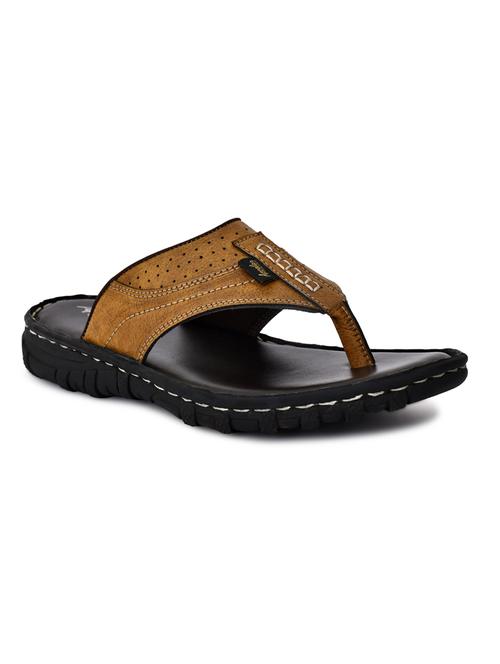 men tan slip on slipper - 20261313 -  Standard Image - 0