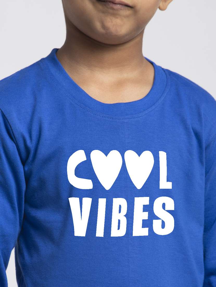 boys round neck typographic print t-shirt - 20261490 -  Standard Image - 4