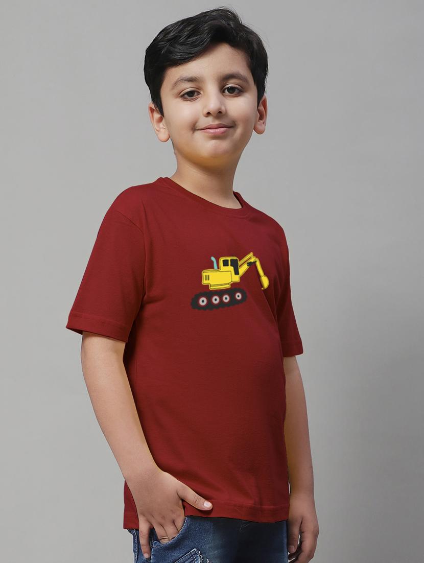 boys round neck graphic printed t-shirt - 20261536 - Standard Image - 1