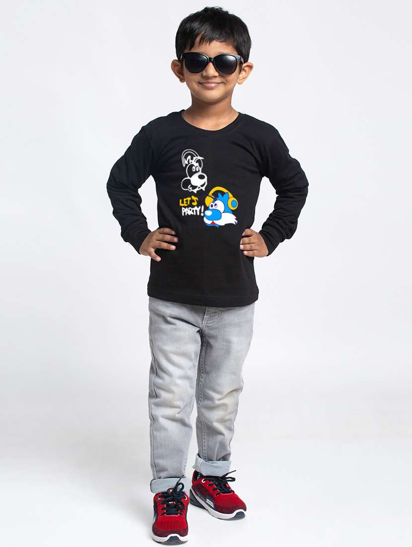boys round neck graphic printed t-shirt - 20261567 -  Standard Image - 1