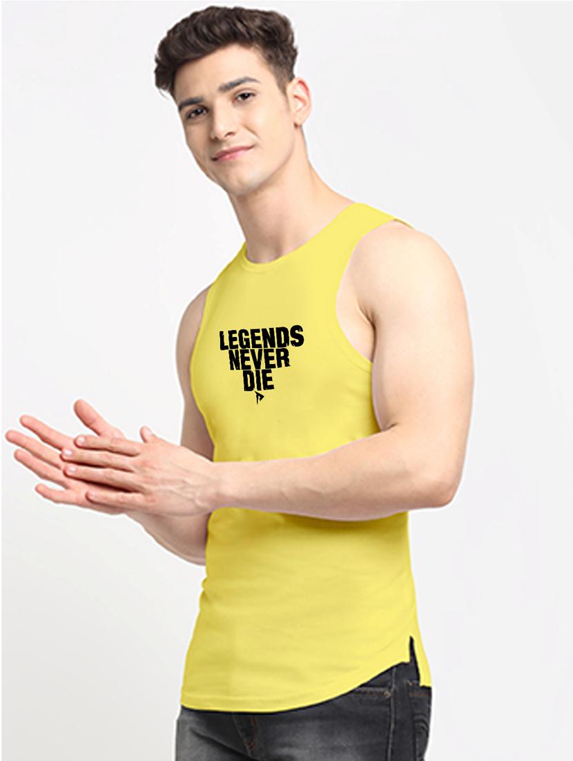 yellow cotton vest - 20261939 - Standard Image - 1