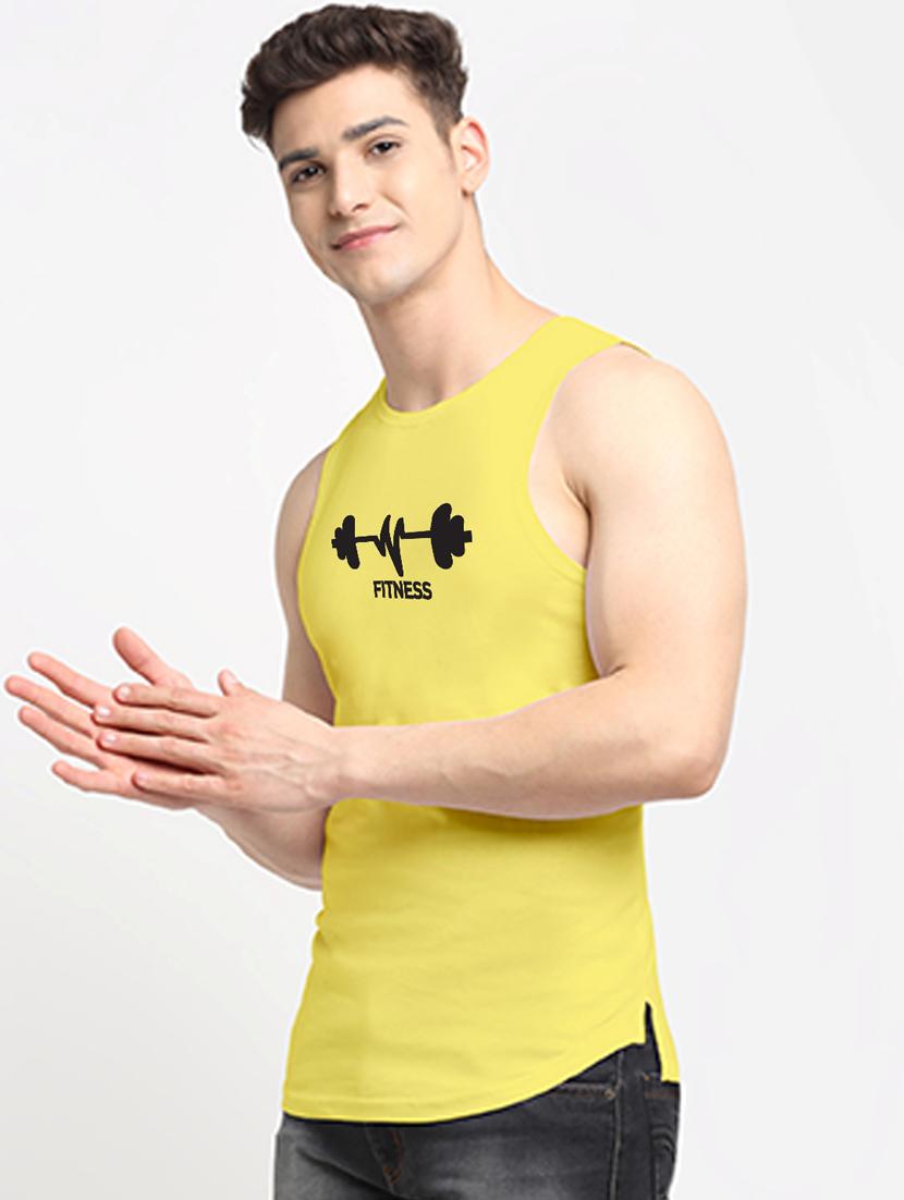 yellow cotton vest - 20261947 - Standard Image - 1