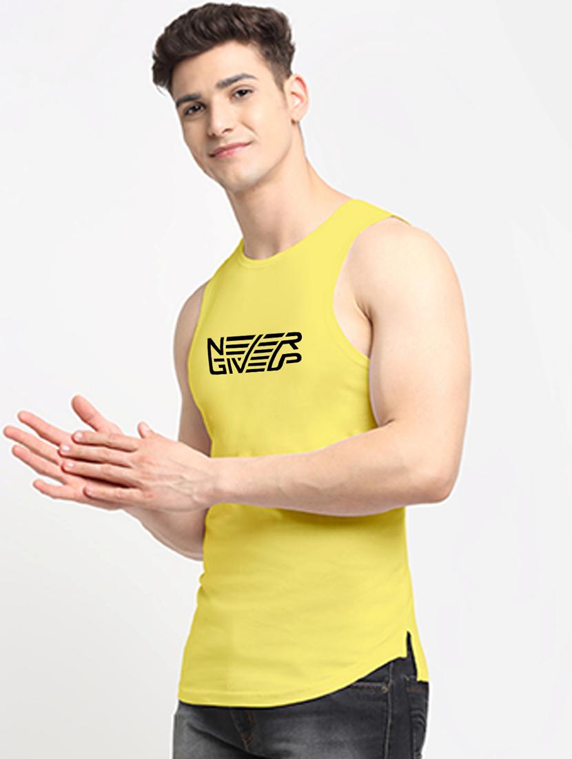 yellow cotton vest - 20261951 - Standard Image - 1