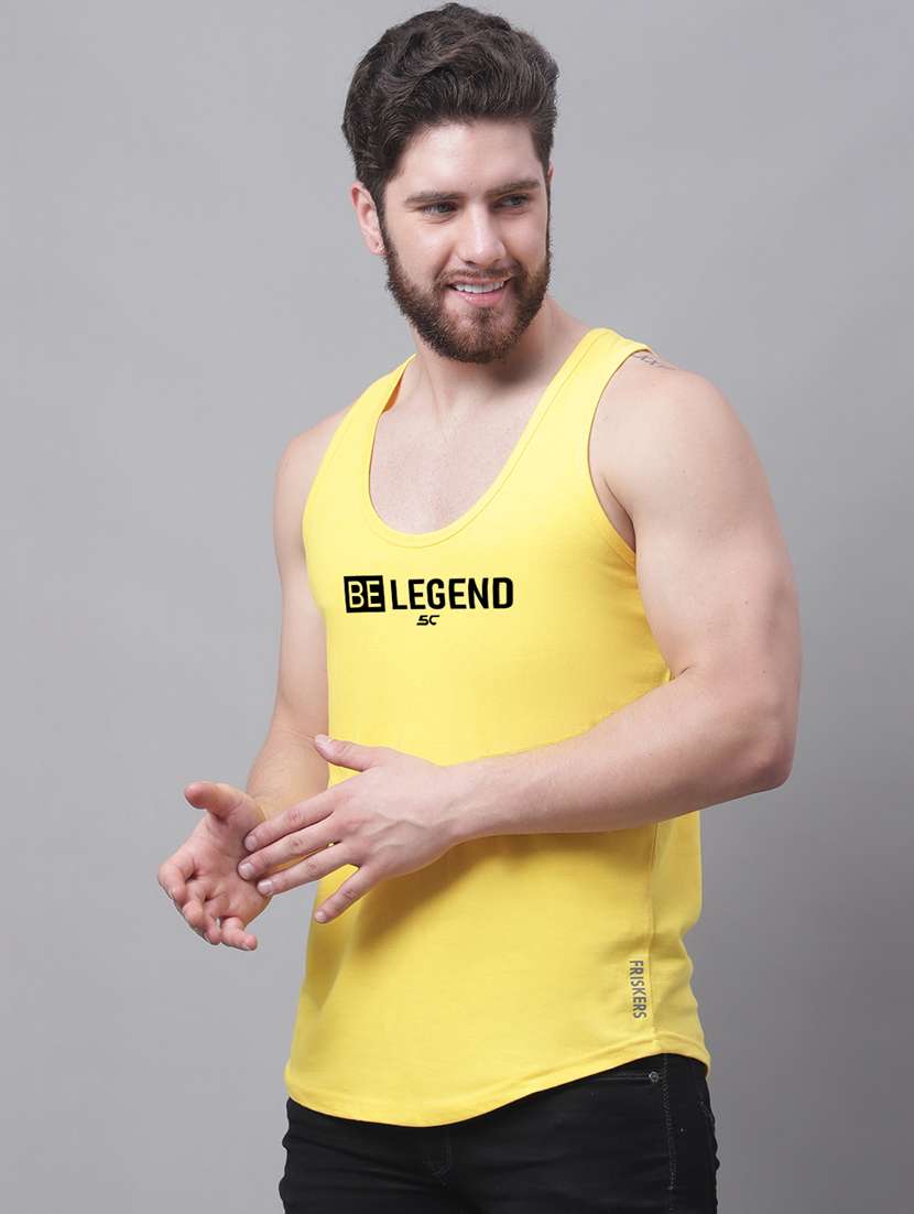 yellow cotton vest - 20261968 -  Standard Image - 1