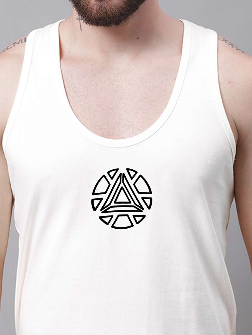 white cotton vest - 20261970 -  Standard Image - 4