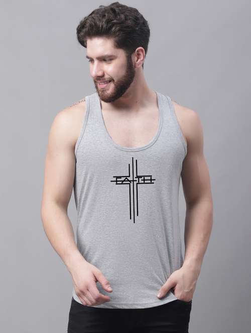 grey cotton vest
