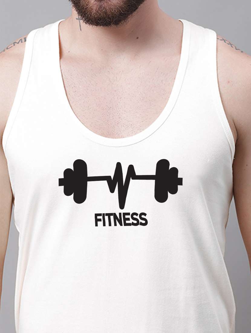 white cotton vest - 20261982 -  Standard Image - 4