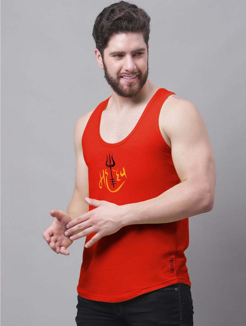 red cotton vest - 20262000 - Standard Image - 1