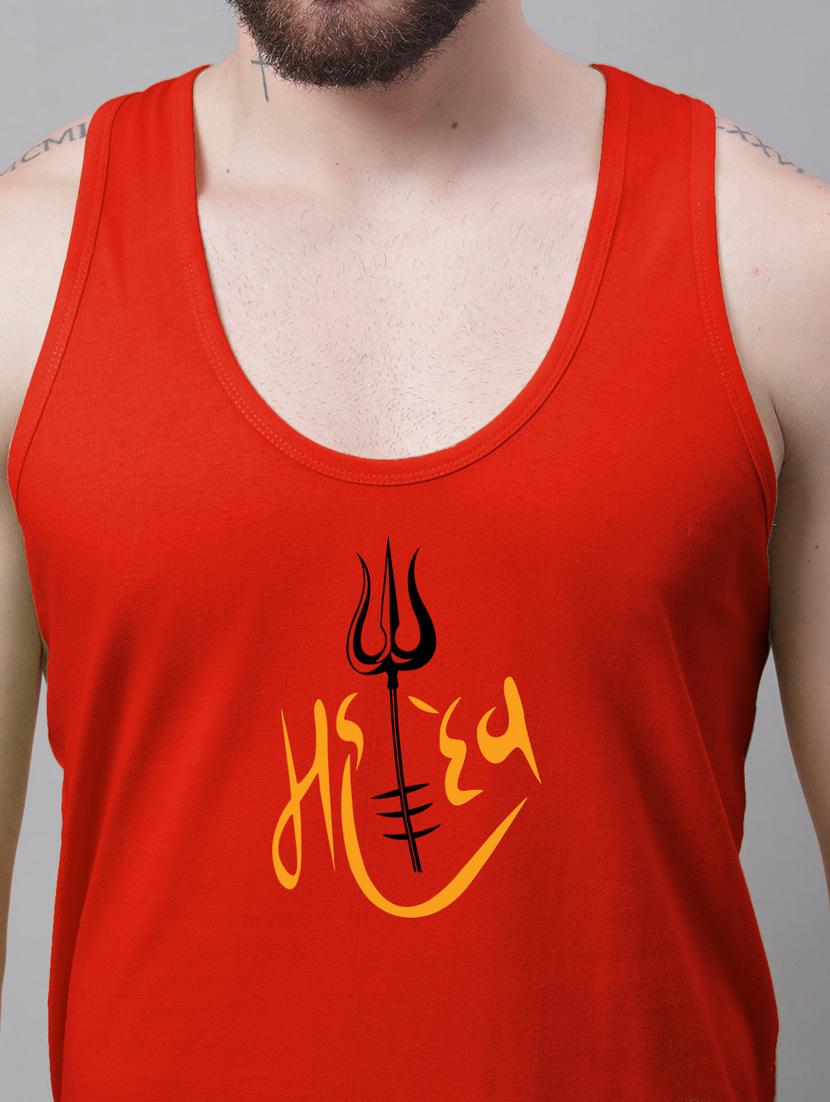 red cotton vest - 20262000 - Standard Image - 4