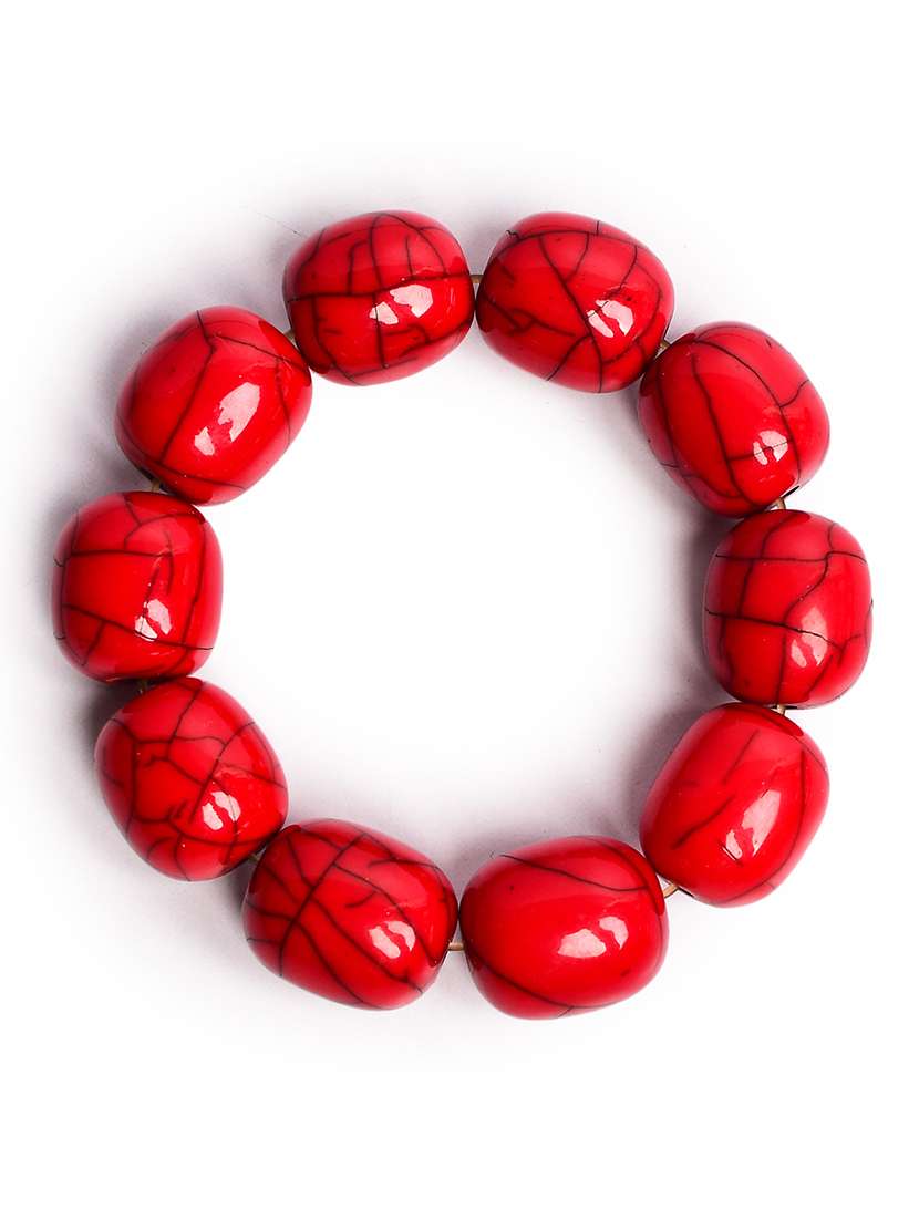 red plastic bangle bracelets - 20262100 - Standard Image - 1