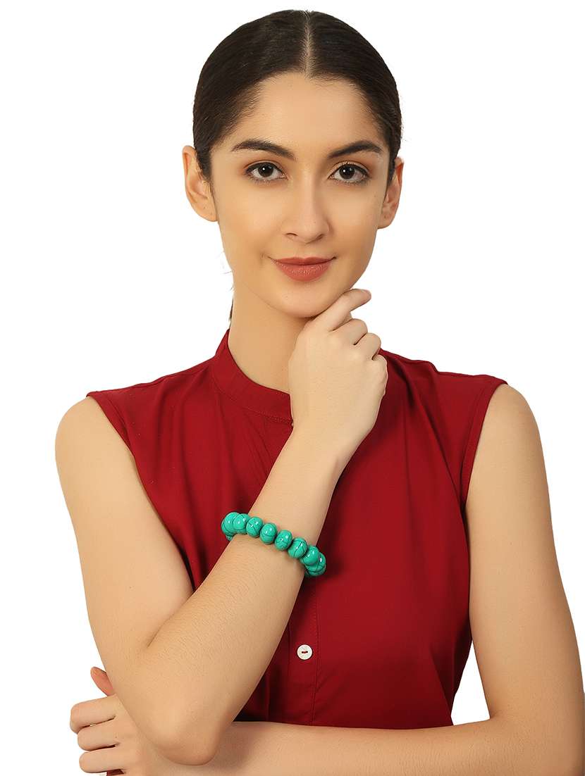 green plastic bangle bracelets - 20262113 -  Standard Image - 4