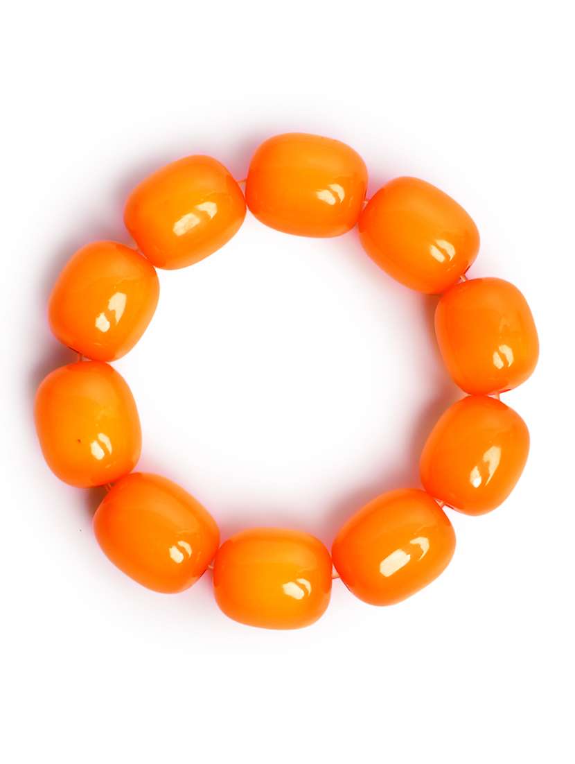 orange plastic bangle bracelets - 20262117 - Standard Image - 1