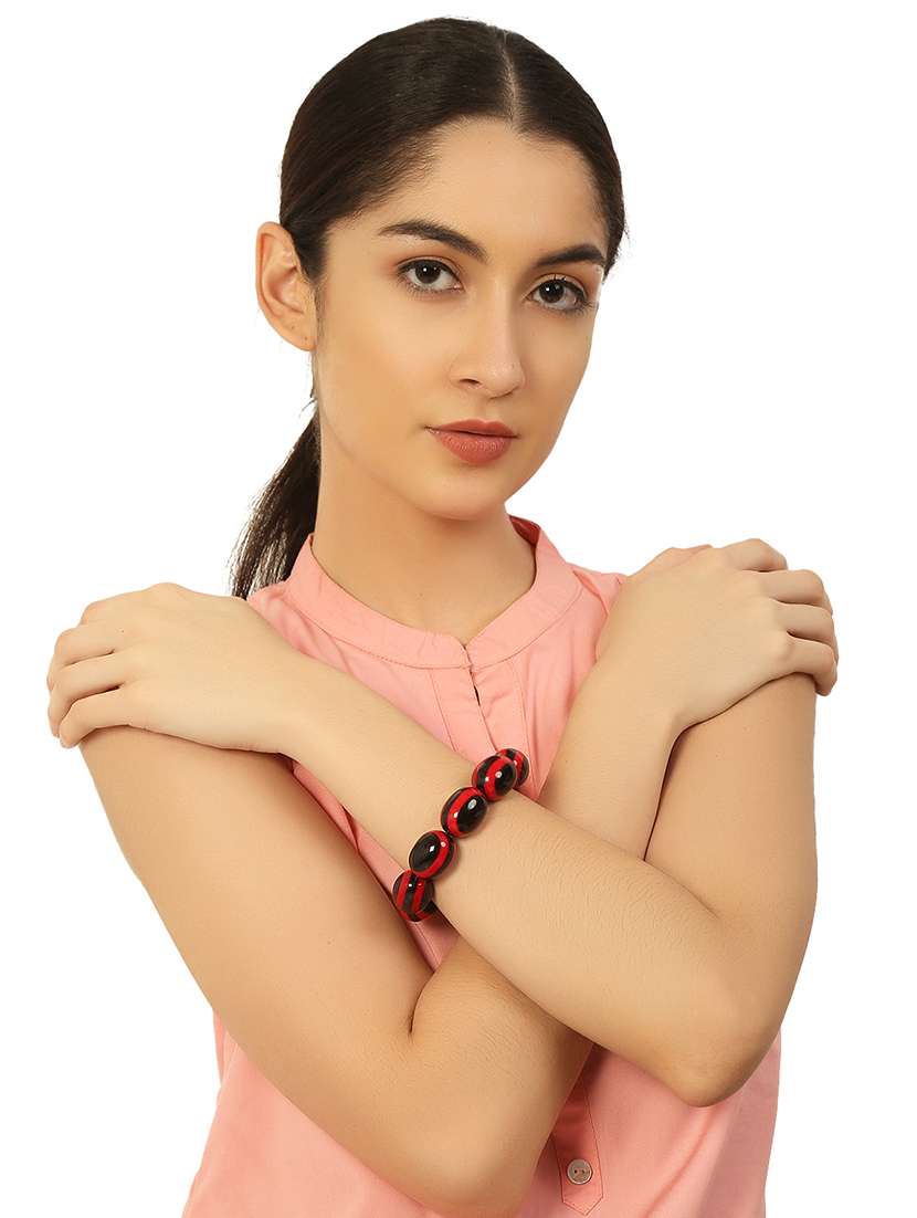 multi color plastic bangle bracelets - 20262118 -  Standard Image - 4