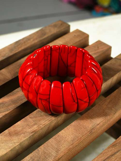 red plastic bangle bracelets - 20262132 -  Standard Image - 0
