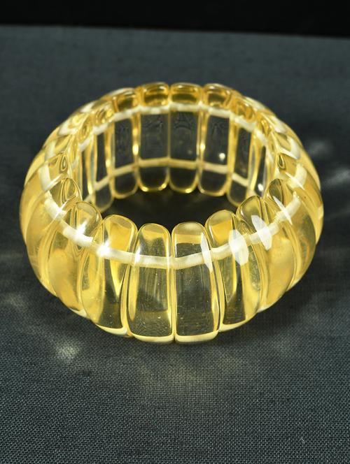yellow plastic bangle bracelets - 20262133 - Standard Image - 0