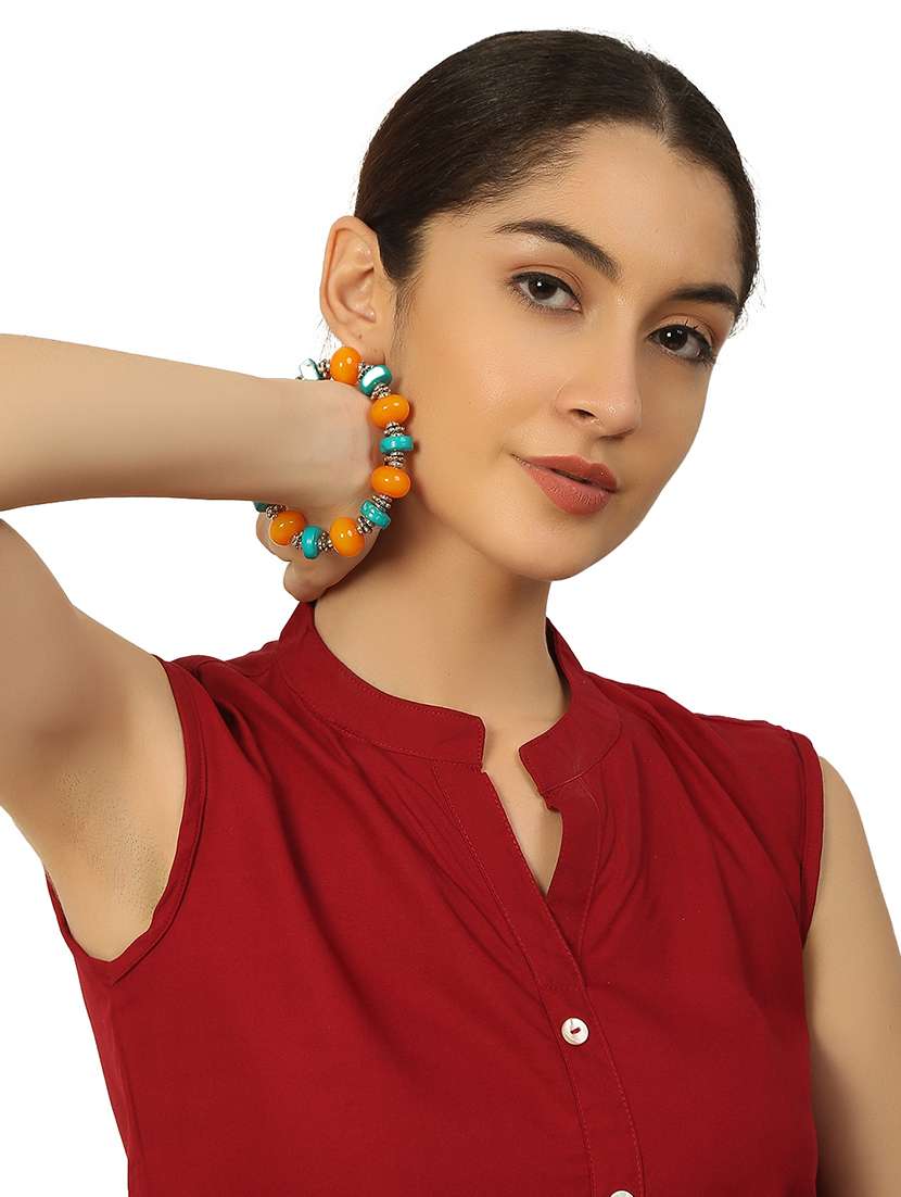 multi color plastic bangle bracelets - 20262134 -  Standard Image - 4