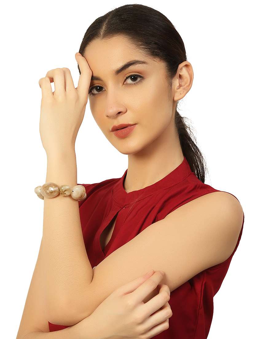 metallic plastic bangle bracelets - 20262148 -  Standard Image - 4